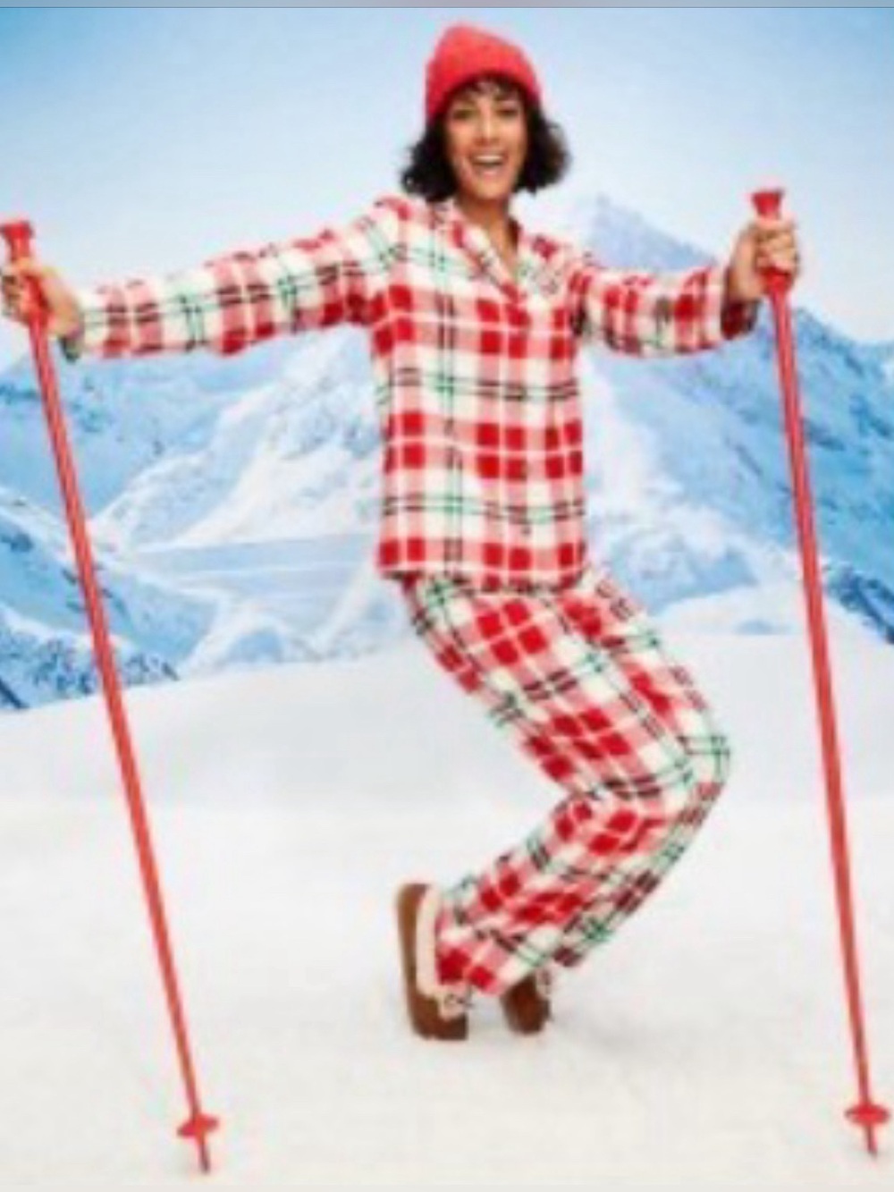 NWT Women’s Petite Medium Flannel Pajama Set Cabincore timeless winter Holiday